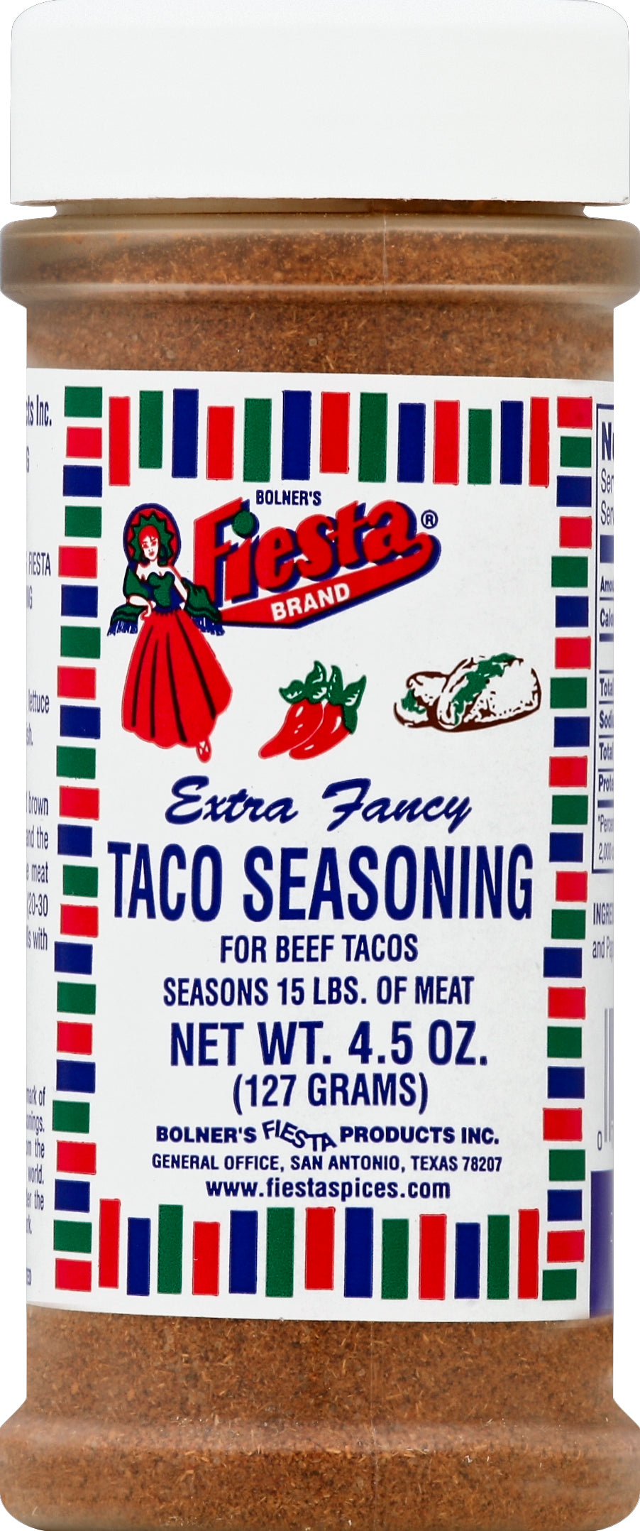 Fiesta Taco Seasoning 4.5 oz - Case of 6