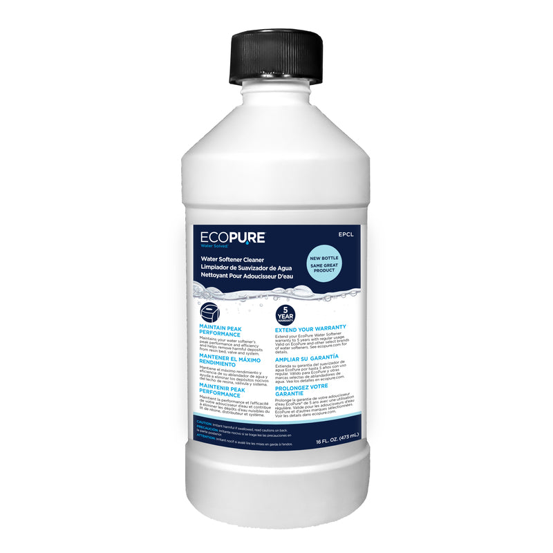 ECOPURE - EcoPure Water Solved Water Softener Cleaner Liquid 16 oz - Case of 3
