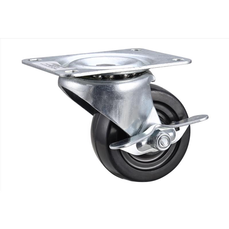 PROJEX - Projex 3 in. D Swivel Soft Rubber Caster with Swivel Plate 175 lb 1 pk