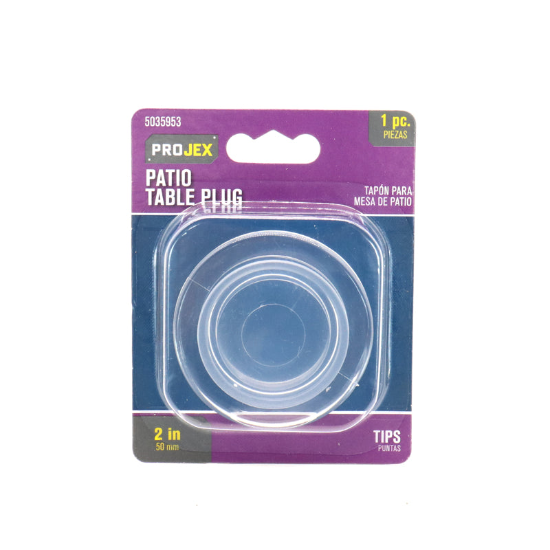PROJEX - Projex Plastic Umbrella Hole Ring and Cap Set Clear Round 2 in. W 1 pk