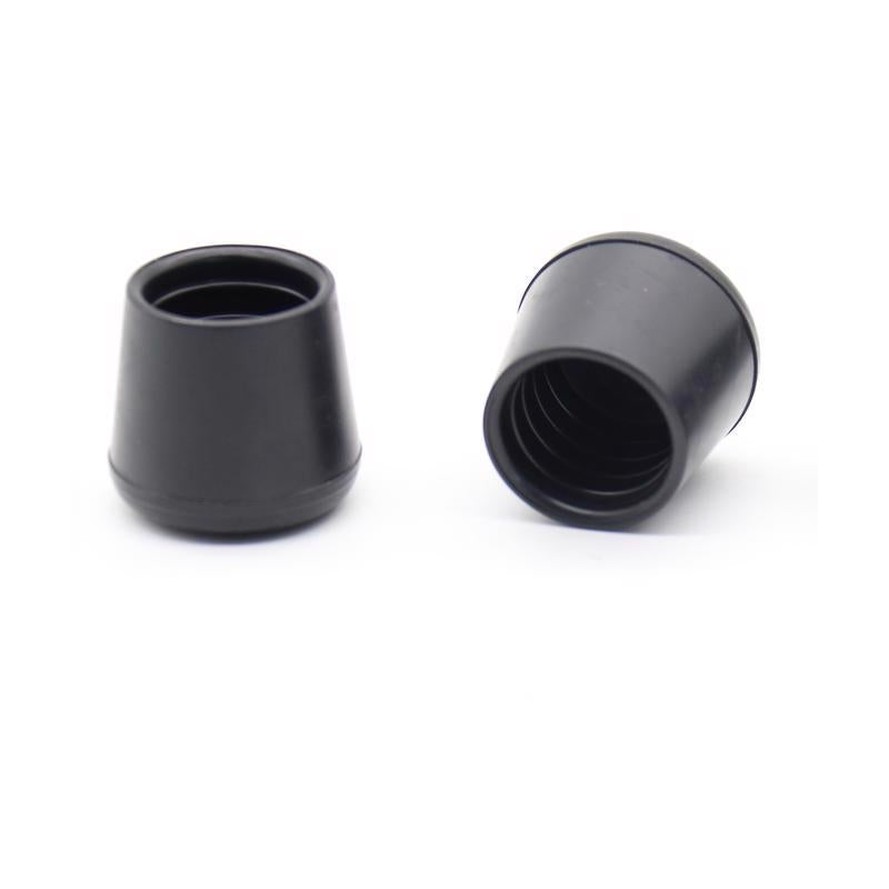 PROJEX - Projex Rubber Leg Tip Black Round 1-1/4 in. W 2 pk