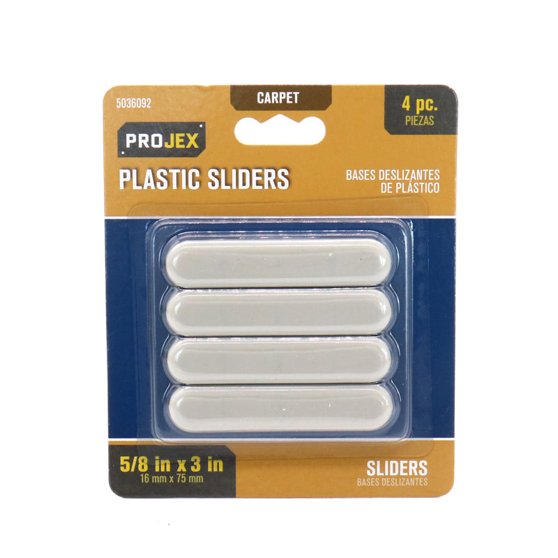 PROJEX - Projex Brown 1 in. Nail-On Plastic Chair Glide 4 pk