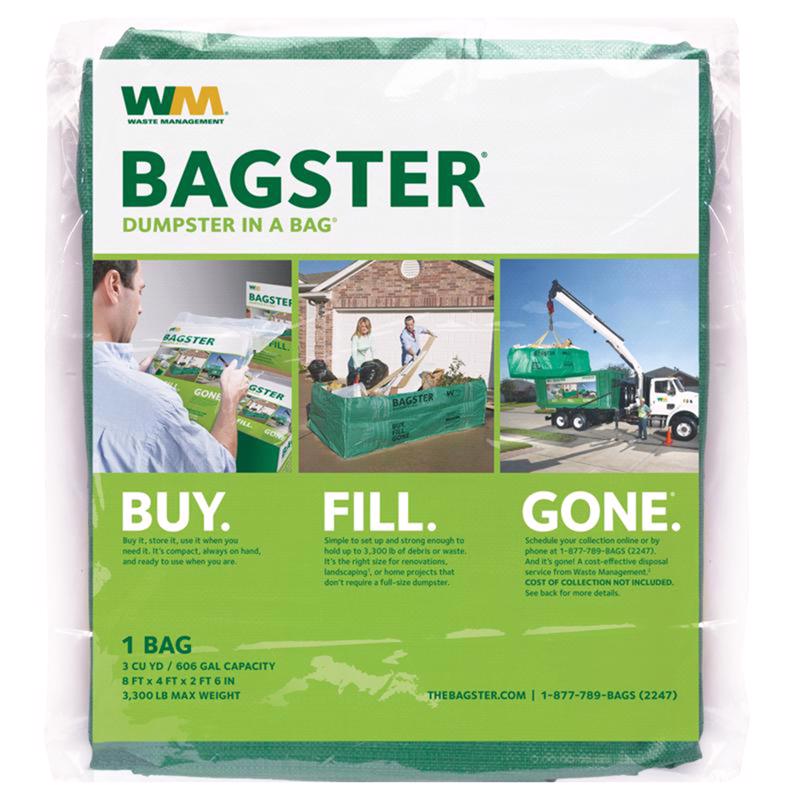 WM - WM Bagster 606 gal Dumpster In A Bag Open 1 pk 3 mil