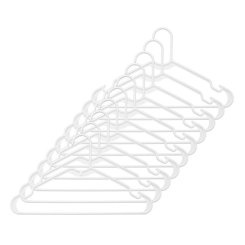 WHITMOR - Whitmor Plastic White Hanger 10 pk