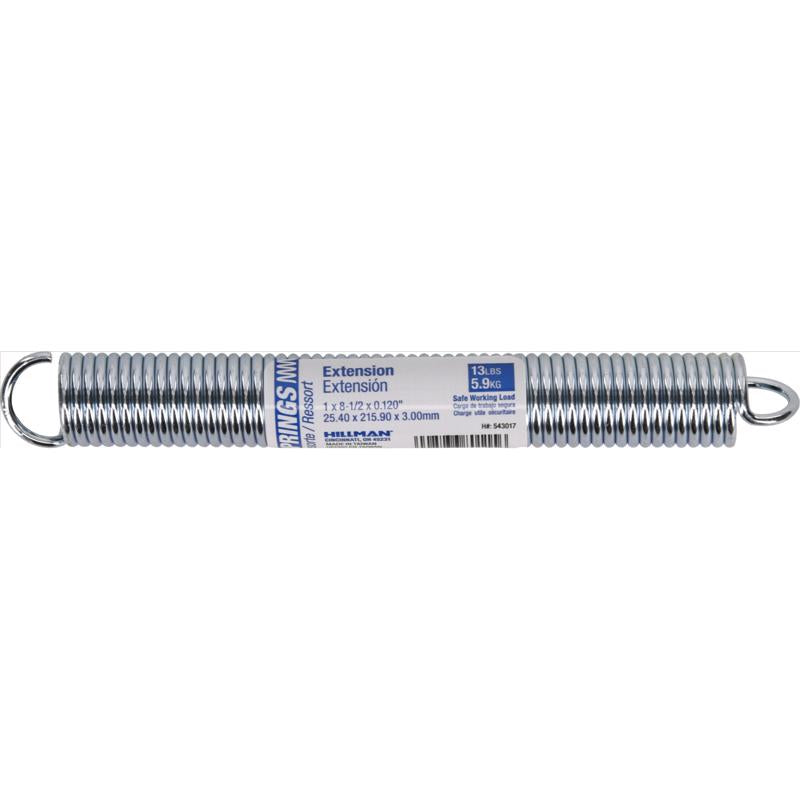 HILLMAN - HILLMAN 8.5 in. L X 1 in. D Extension Spring 1 pk