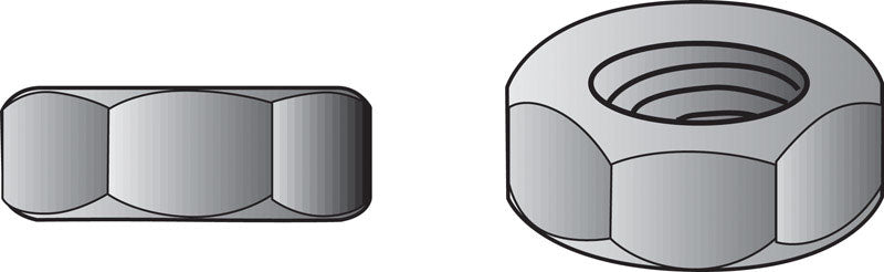 HILLMAN - Hillman 5/16 in. Zinc Dichromate Steel USS Hex Nut 100 pk