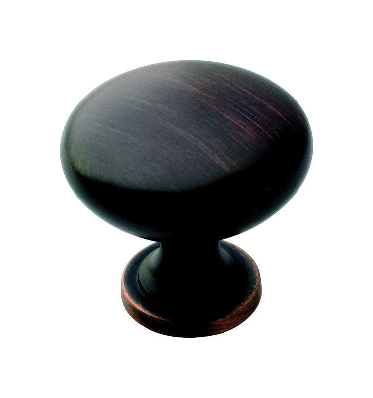 AMEROCK - Amerock Allison Round Cabinet Knob 1-1/4 in. D 1-1/8 in. Oil Rubbed Bronze 1 pk