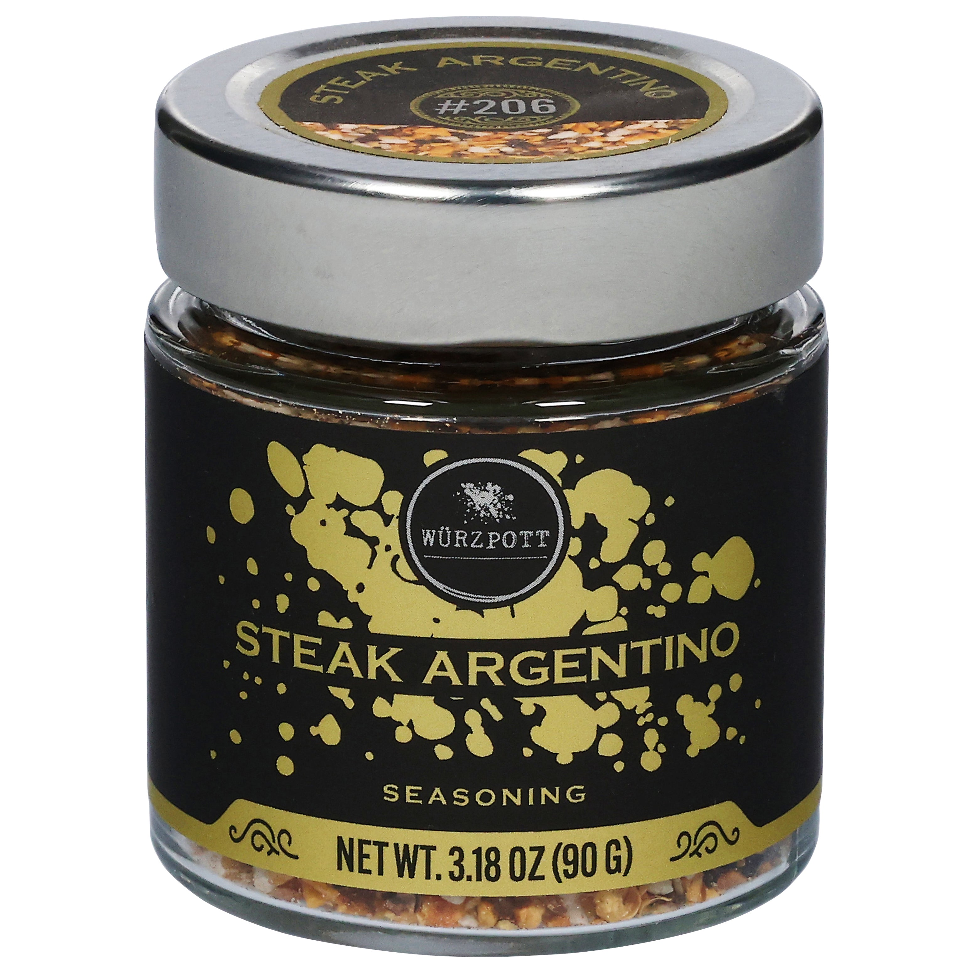Wurzpott Steak Argentino Seasoning 3.18 oz - Case of 6