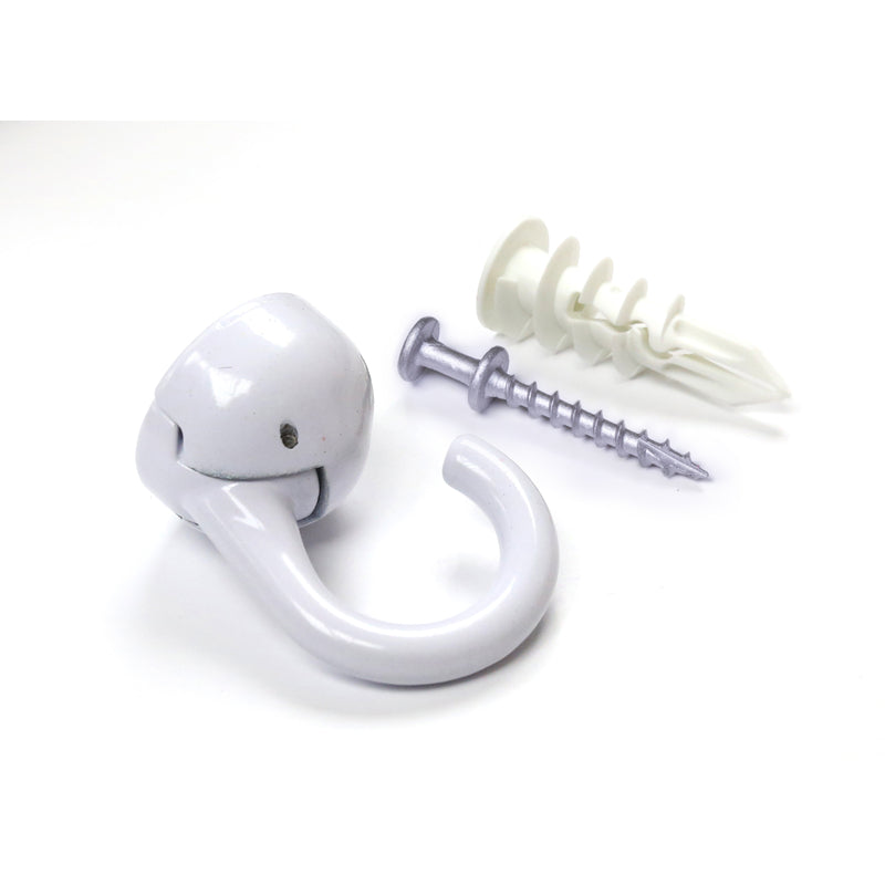 HANGMAN - Hangman Small White Metal 2 in. L Double Headed Hanger 20 lb 1 pk