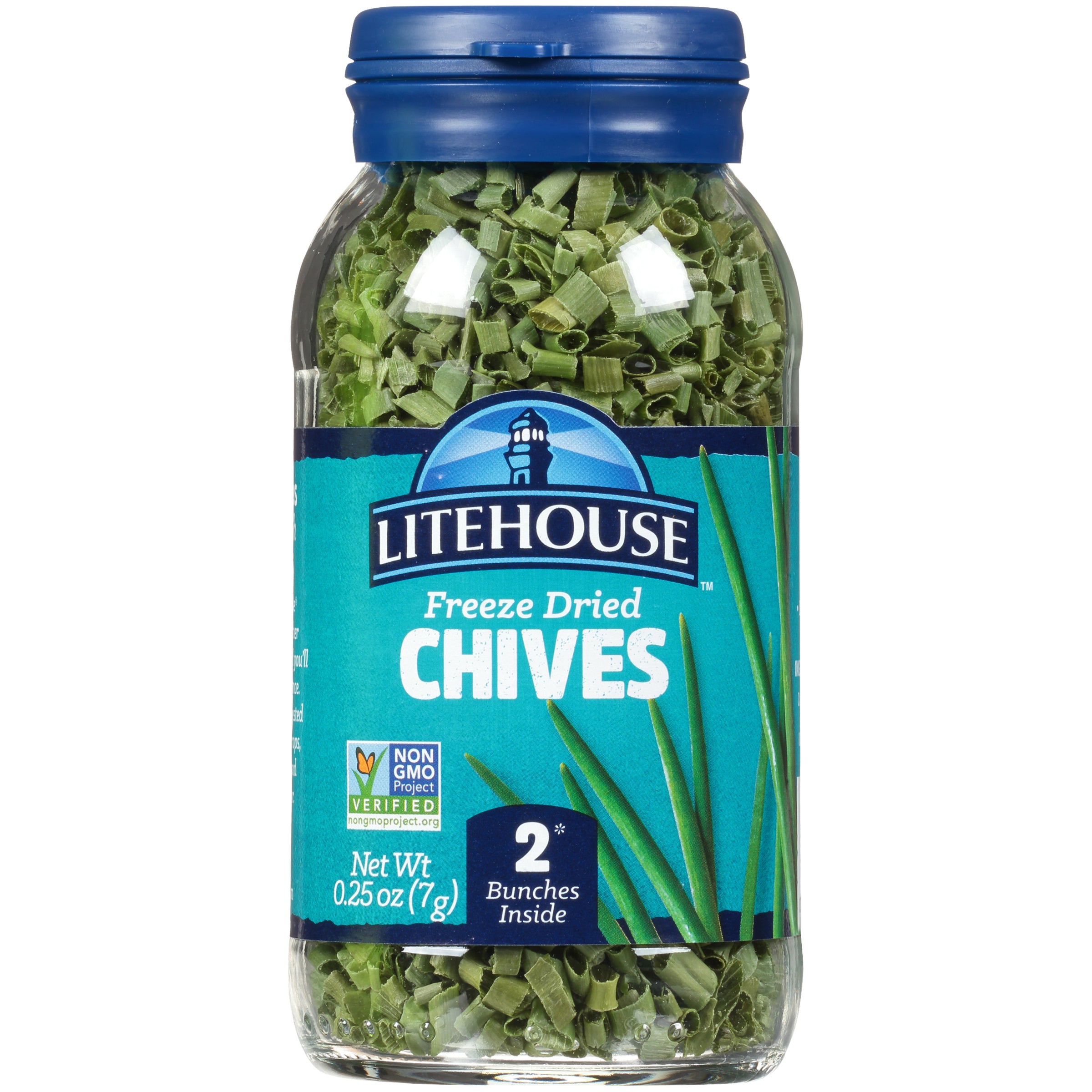 Litehouse Chives Freeze Dried Herbs 0.25 oz. Jar - Case of 6