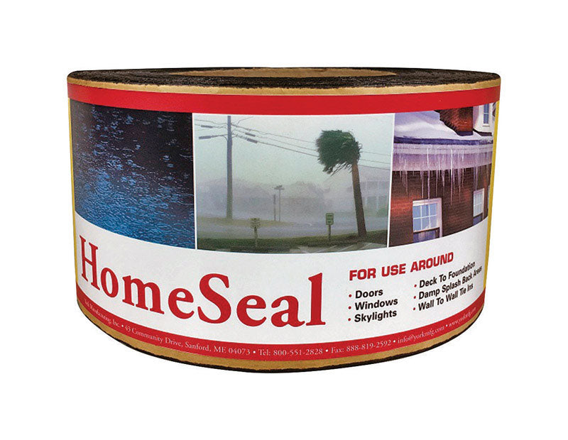YORK - York HomeSeal 12 in. W X 900 in. L Asphalt/Polyethylene Flashing Black