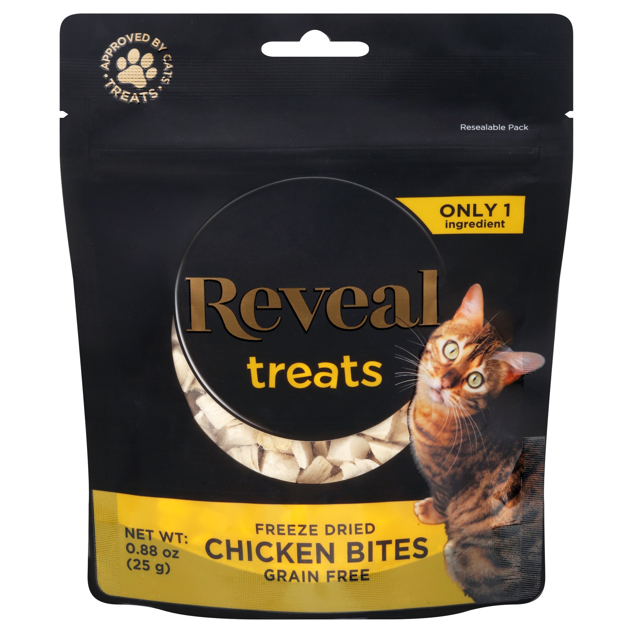 Reveal Grain Free Freeze Dried Chicken Bites Treats 0.88 oz - Case of 8