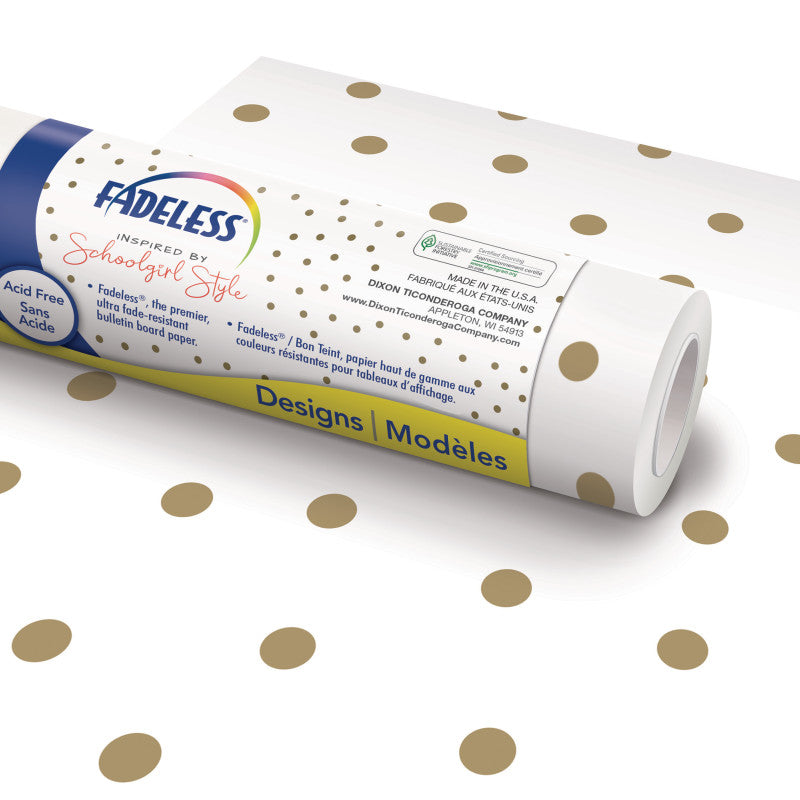 FADELESS - Schoolgirl Style™ Bulletin Board Paper, 48" x 50' Roll, Little Miss