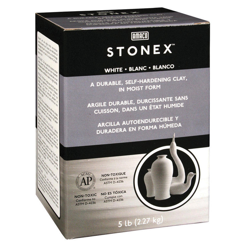 AMACO - Stonex Self-Hardening Clay, White, 5 lbs.