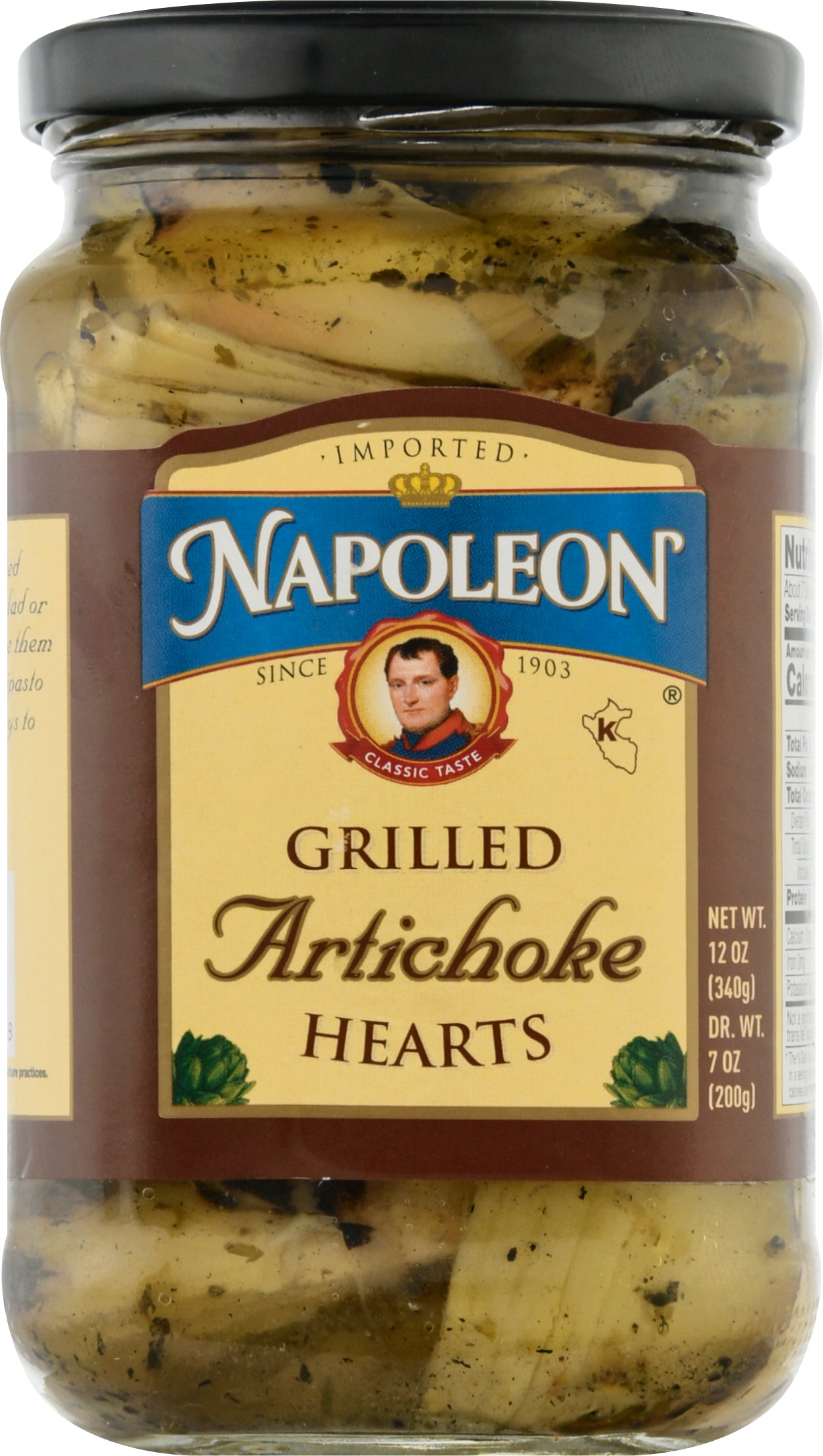 Napoleon Grilled Artichoke Hearts 12 oz - Case of 12