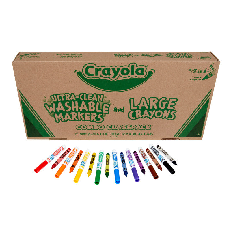 Large Size Crayons and Markers Classpack®, 256 Count