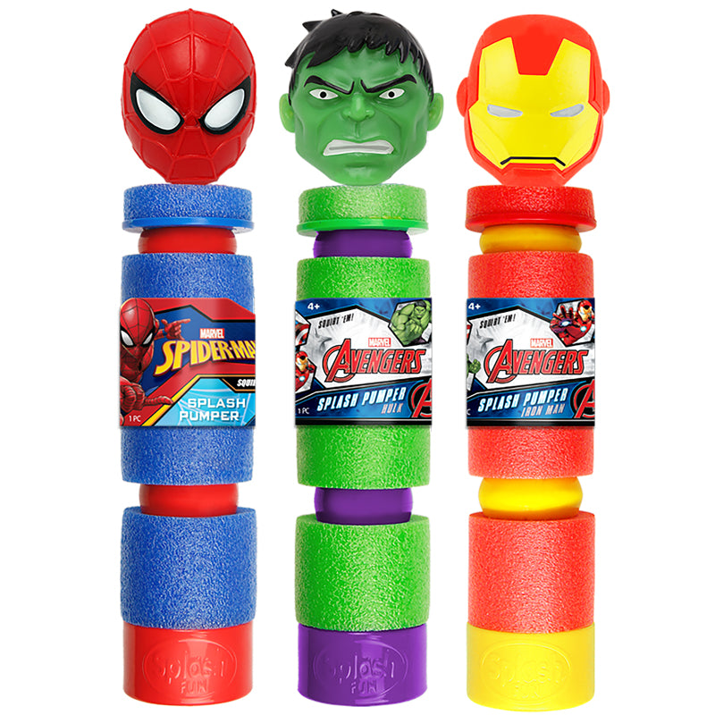 MARVEL - Marvel Water Splash Pumper Foam/Plastic - Case of 12