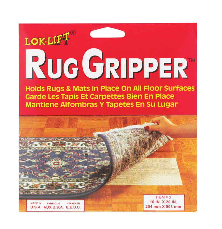 LOK-LIFT - Lok-Lift 10 in. W X 20 in. L Reversible Scrim Indoor Rug Gripper