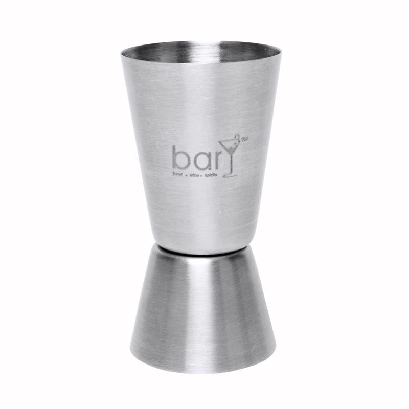 BARY3 - BarY3 1.5 oz Silver Stainless Steel Double Jigger