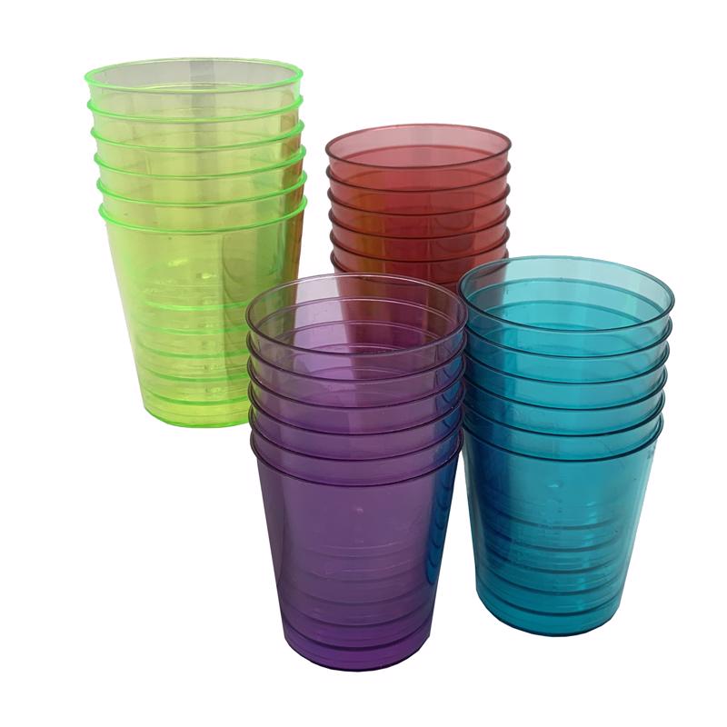 KOLORAE - Kolorae 1 oz Assorted Polyethylene Disposable Shot Glass