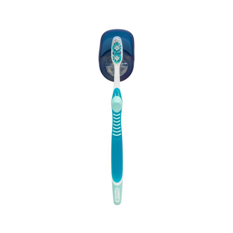 STTELLI - Sttelli Navy Plastic Suction Toothbrush Holder
