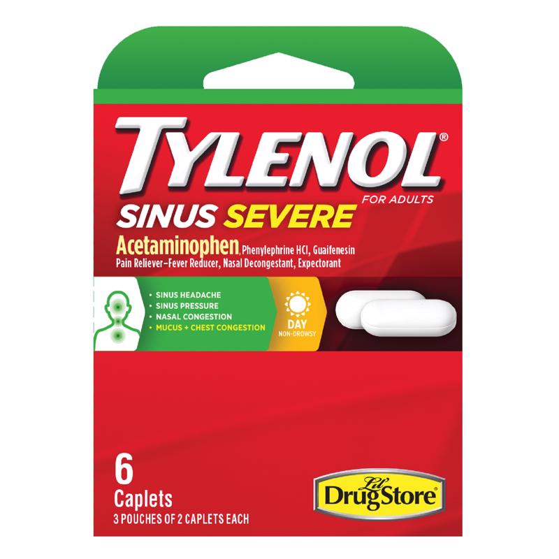 TYLENOL - Tylenol White Multi Symptom Sinus Medicine - Case of 6