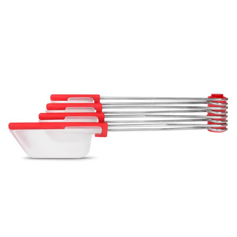DREAMFARM - Dreamfarm Clear/Red Polypropylene/Stainless Steel Levoons