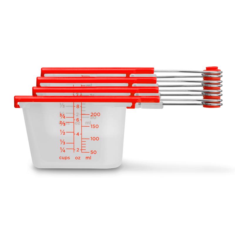 DREAMFARM - Dreamfarm Polypropylene Clear/Red Measuring Cup