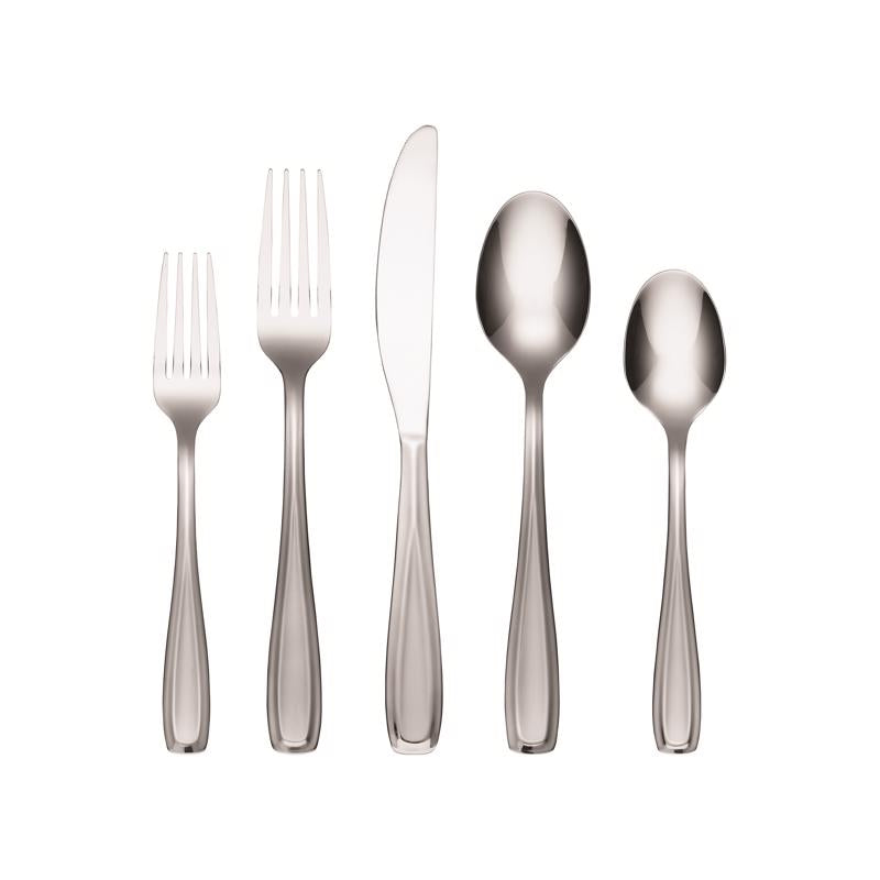 CAMBRIDGE - Cambridge Waylen Sand Silver Stainless Steel Casual Flatware Set 20 pc