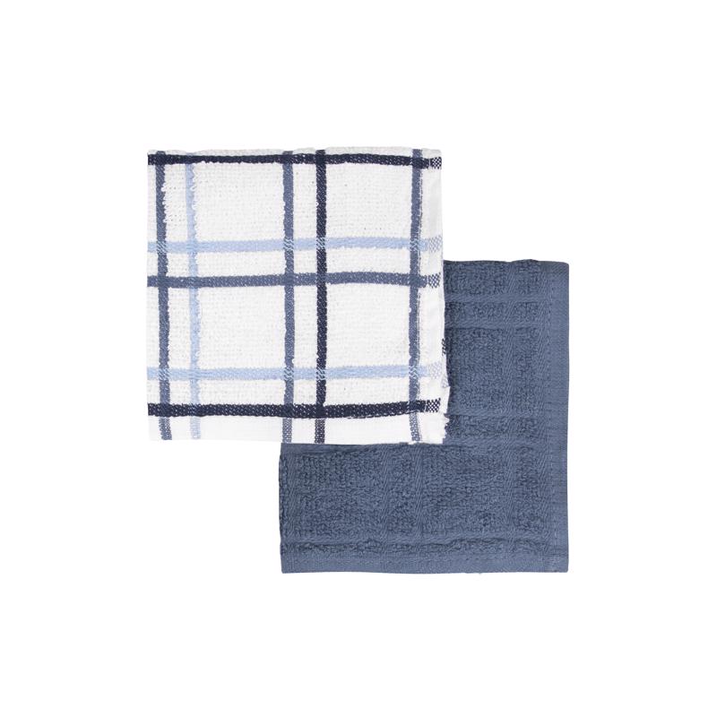 RITZ - Ritz Blue/White Cotton Dish Cloth 2 pk - Case of 3
