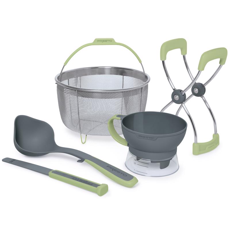 PRESTO - Presto Regular Mouth/Wide Mouth Premium Canning Kit 6 pc Green