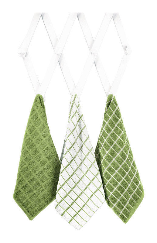 RITZ - Ritz Cactus Cotton Check Kitchen Towel 3 pk - Case of 3