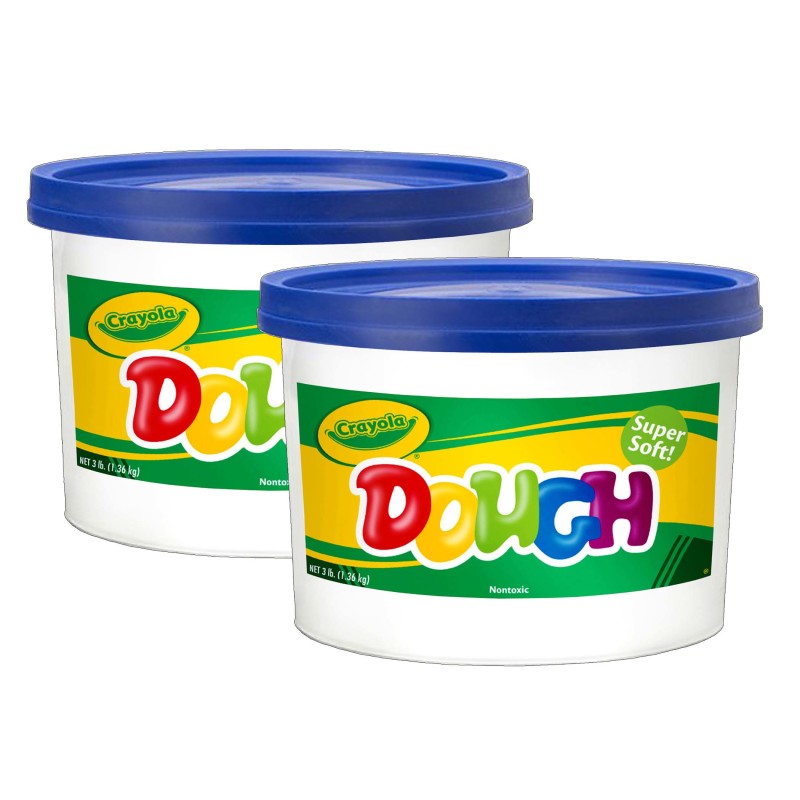 Dough, 3lb Resealable Bucket, Blue, Pack of 2