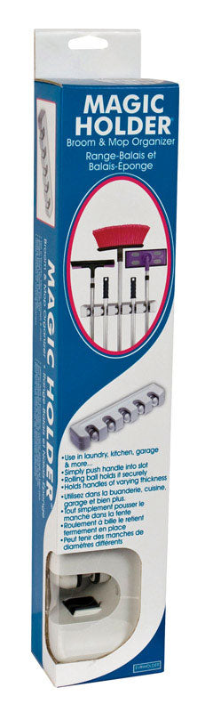 EVRI - Evri Magic Holder 3-1/8 in. H X 2-1/2 in. W X 17-1/2 in. L White Mop Holder