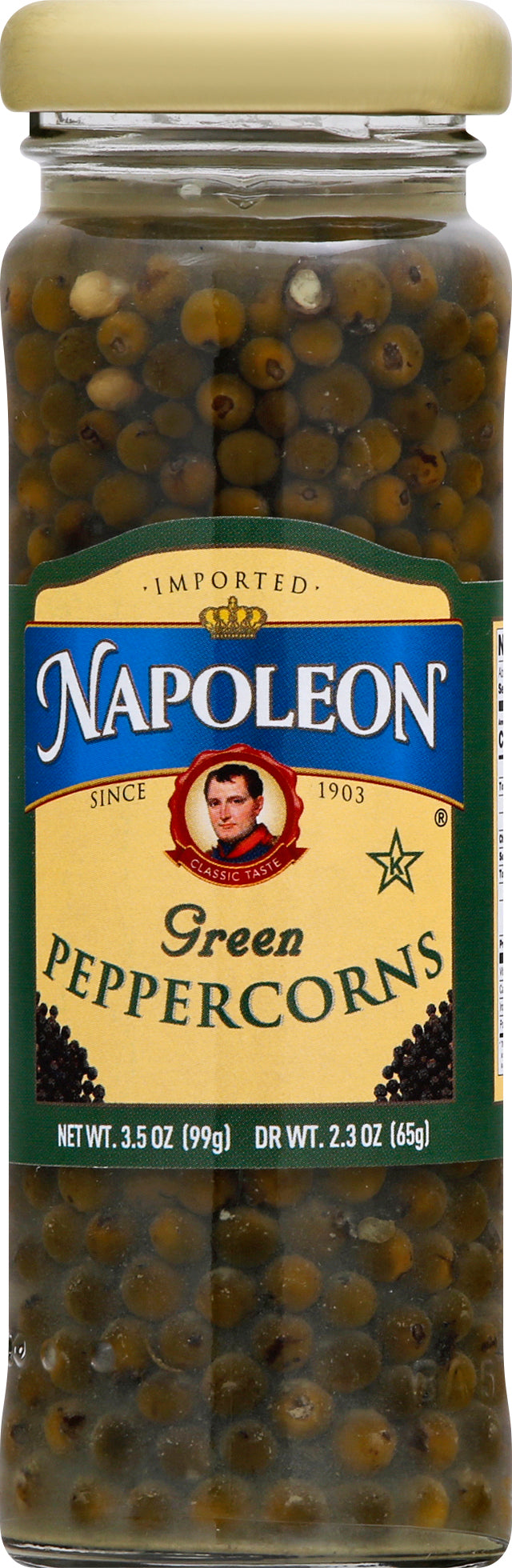 Napoleon Green Peppercorns 3.5 oz - Case of 12