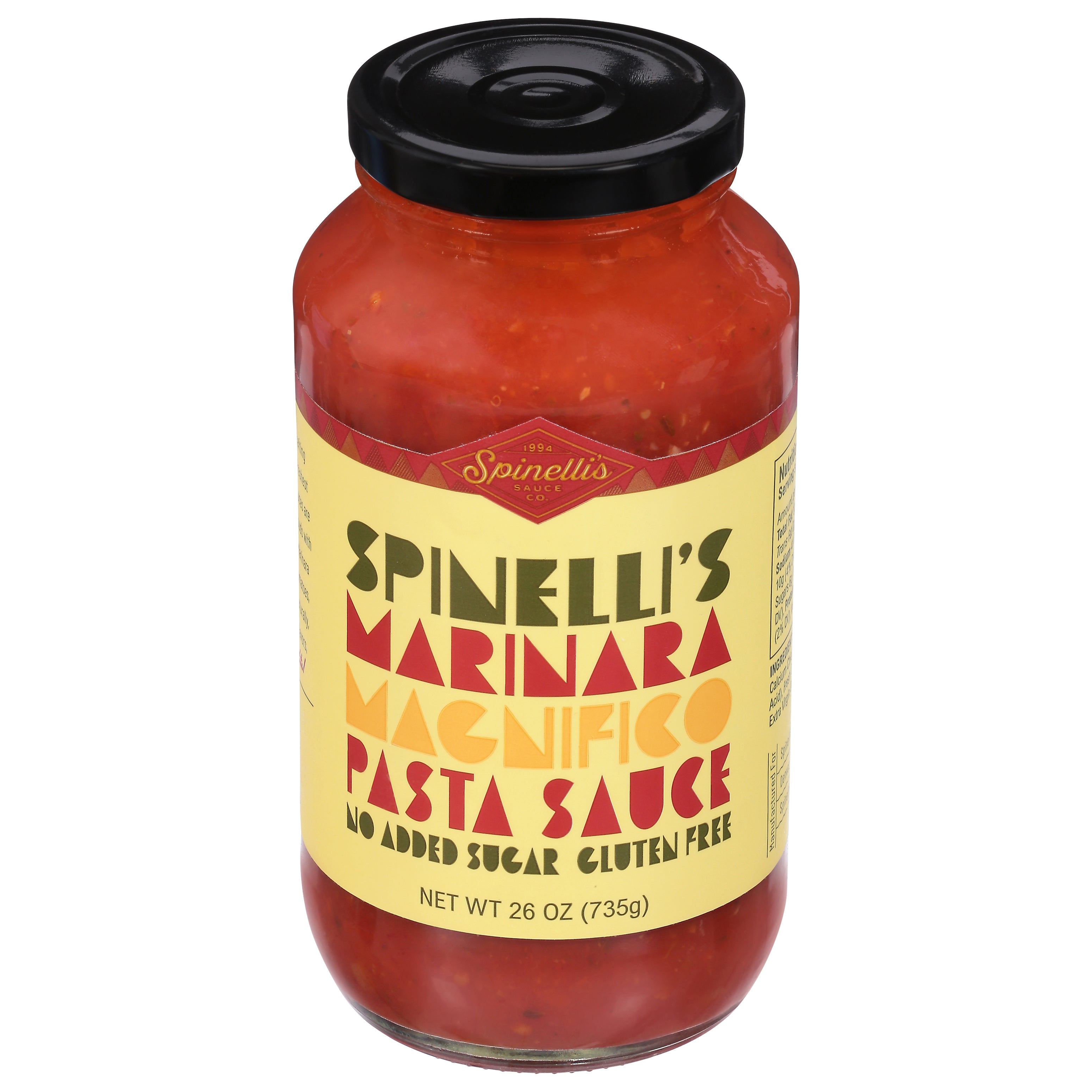 Spinelli's Sauce Co. Marinara Magnifico Pasta Sauce 1 26 oz - Case of 6