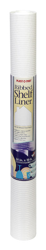 WARP'S - Warp's Plast-O-Mat 10 ft. L X 24 in. W White Non Adhesive Ribbed Shelf Liner