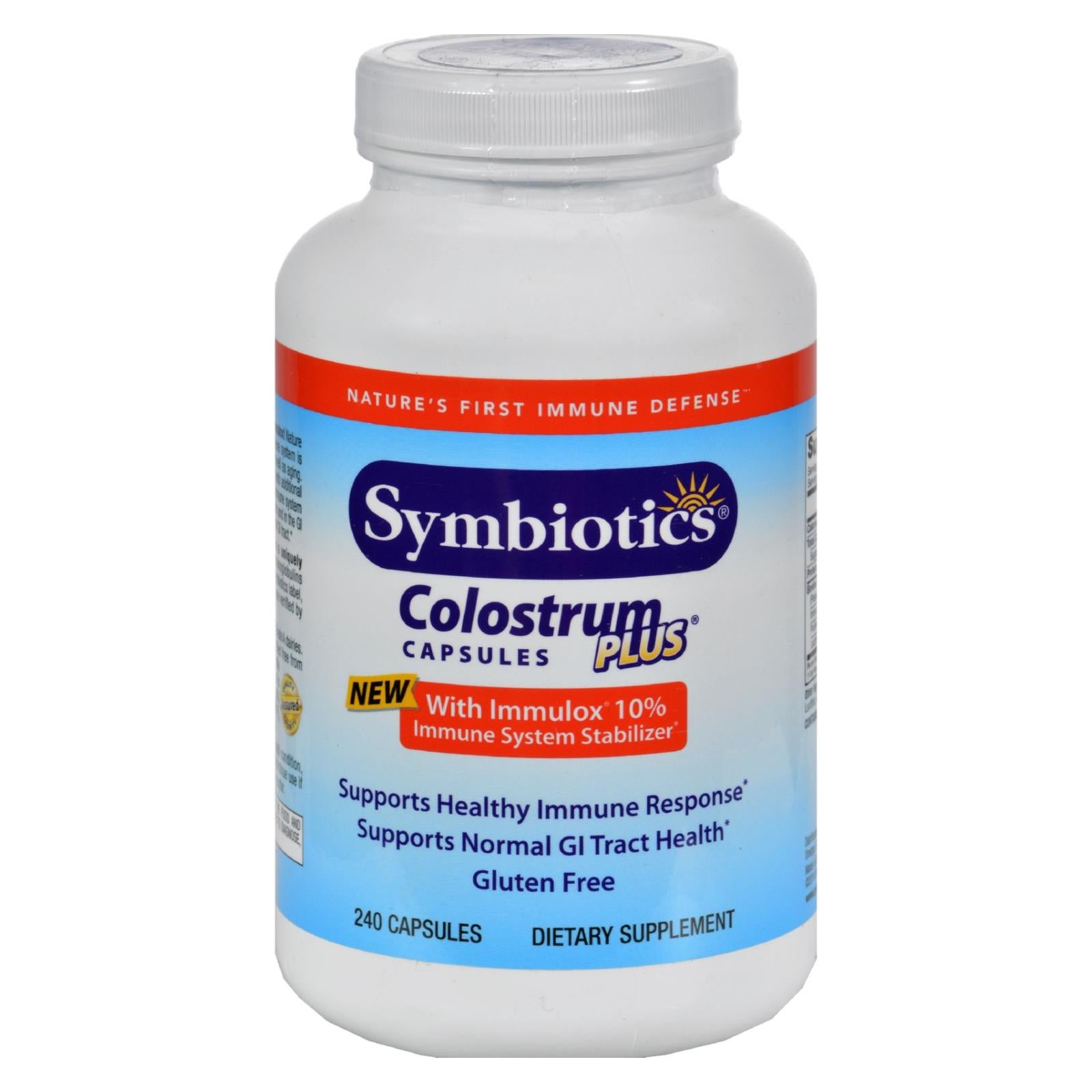 Symbiotics Colostrum Plus - 480 Mg - 240 Capsules