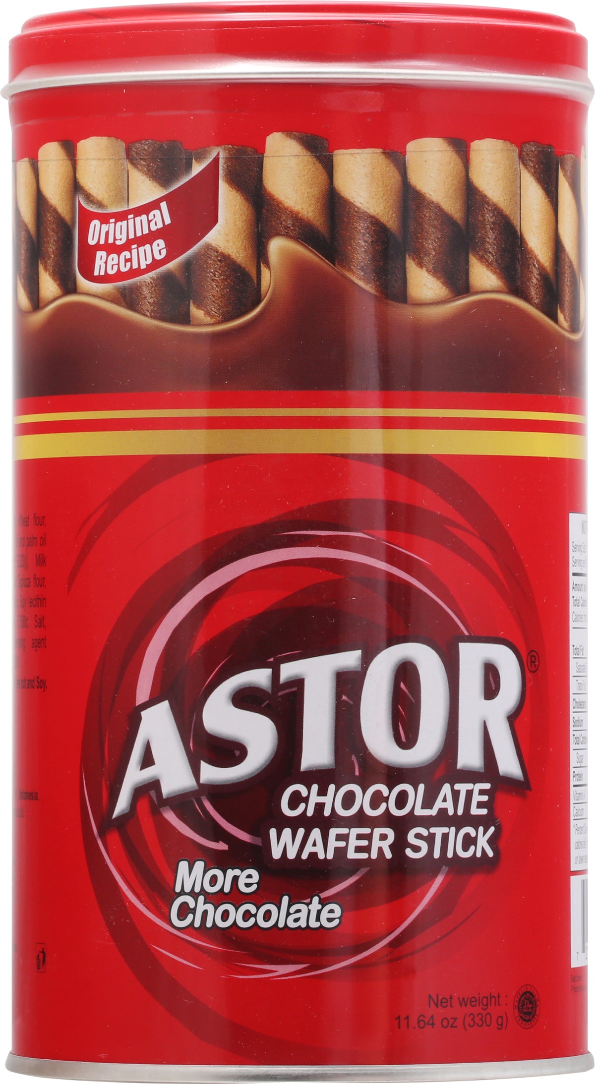 Astor Chocolate Wafer Stick 11.64 oz - Case of 6
