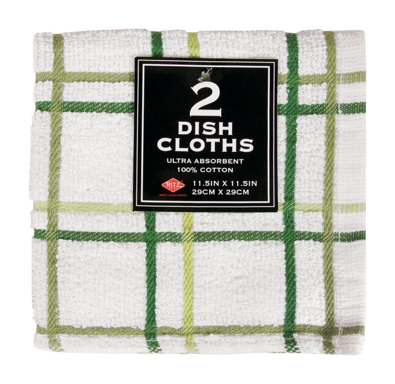 RITZ - Ritz Cactus Cotton Check Dish Cloth 2 pk - Case of 3