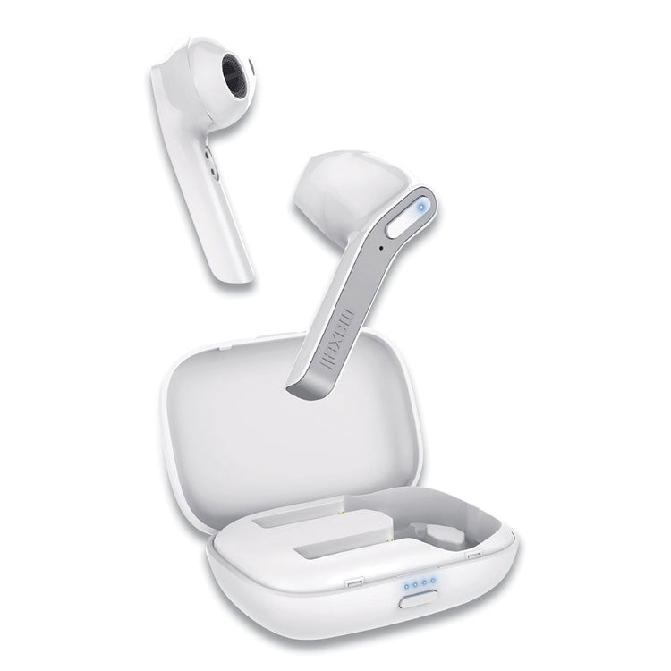 Maxell - Jelleez True Wireless Earbuds, White