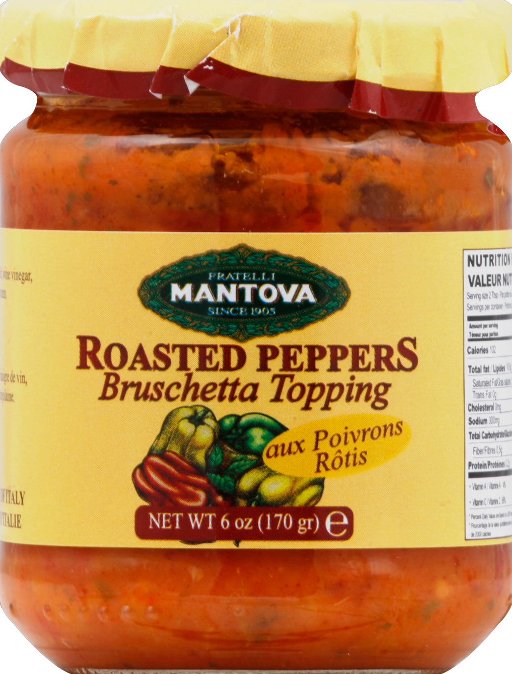 Fratelli Mantova Bruschetta Topping 6 oz - Case of 6