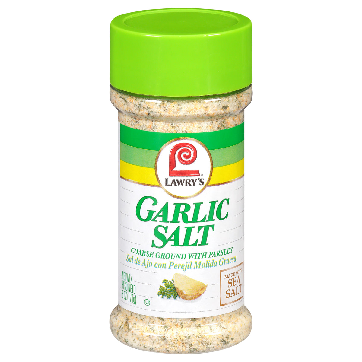 Lawry's Coarse Ground With Parsley Garlic Salt, 6 oz - Case of 12