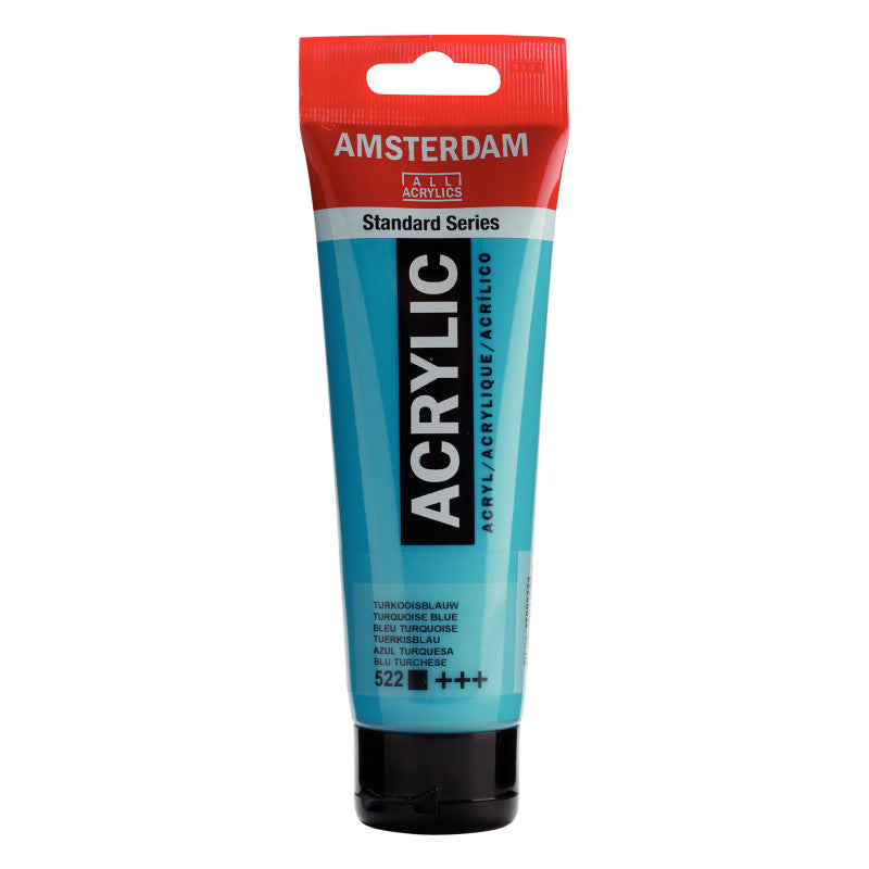 Standard Acrylic Paint, 120ml, Turquiose Blue 522
