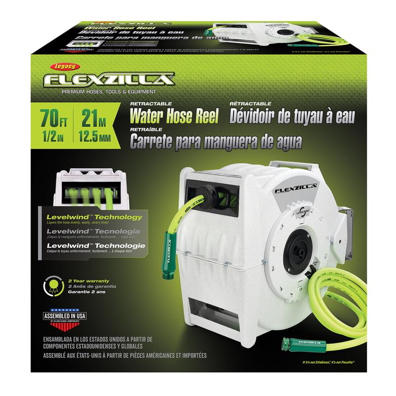LEGACY - Legacy Flexzilla 1/2 in. D X 70 ft. L Premium Grade Hose and Reel