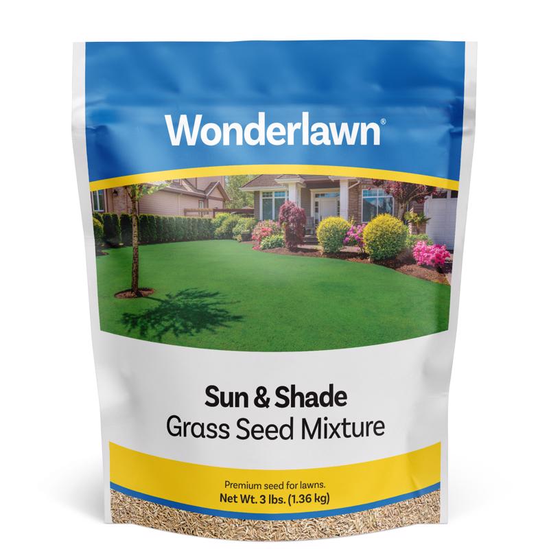 WONDERLAWN - Wonderlawn Mixed Sun or Shade Grass Seed 3 lb