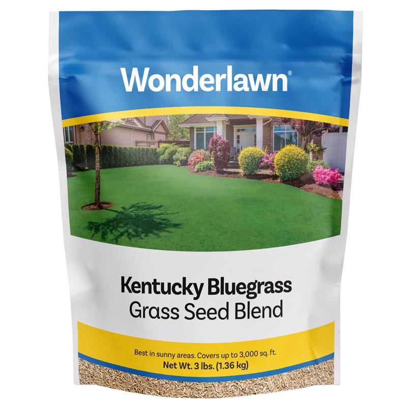WONDERLAWN - Wonderlawn Kentucky Bluegrass Sun or Shade Grass Seed 3 lb