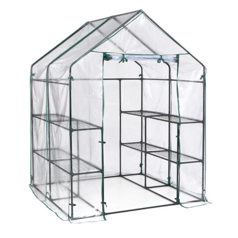 MIRACLE-GRO - Miracle-Gro Clear 56 in. W X 56 in. D X 76 in. H Greenhouse