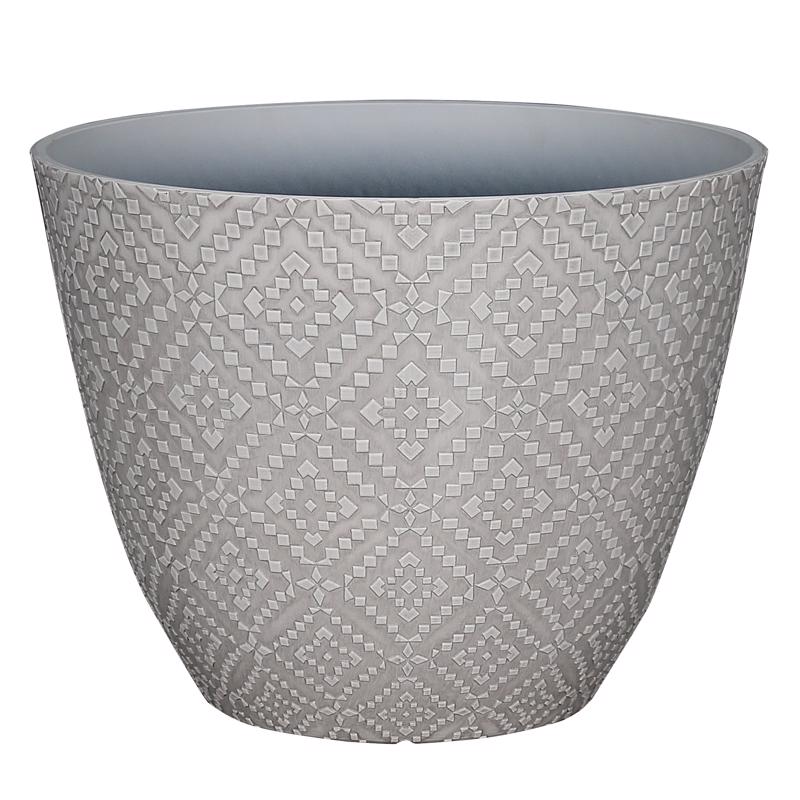 L&G - L&G 15 in. D Polyresin Dylan Planter Cream
