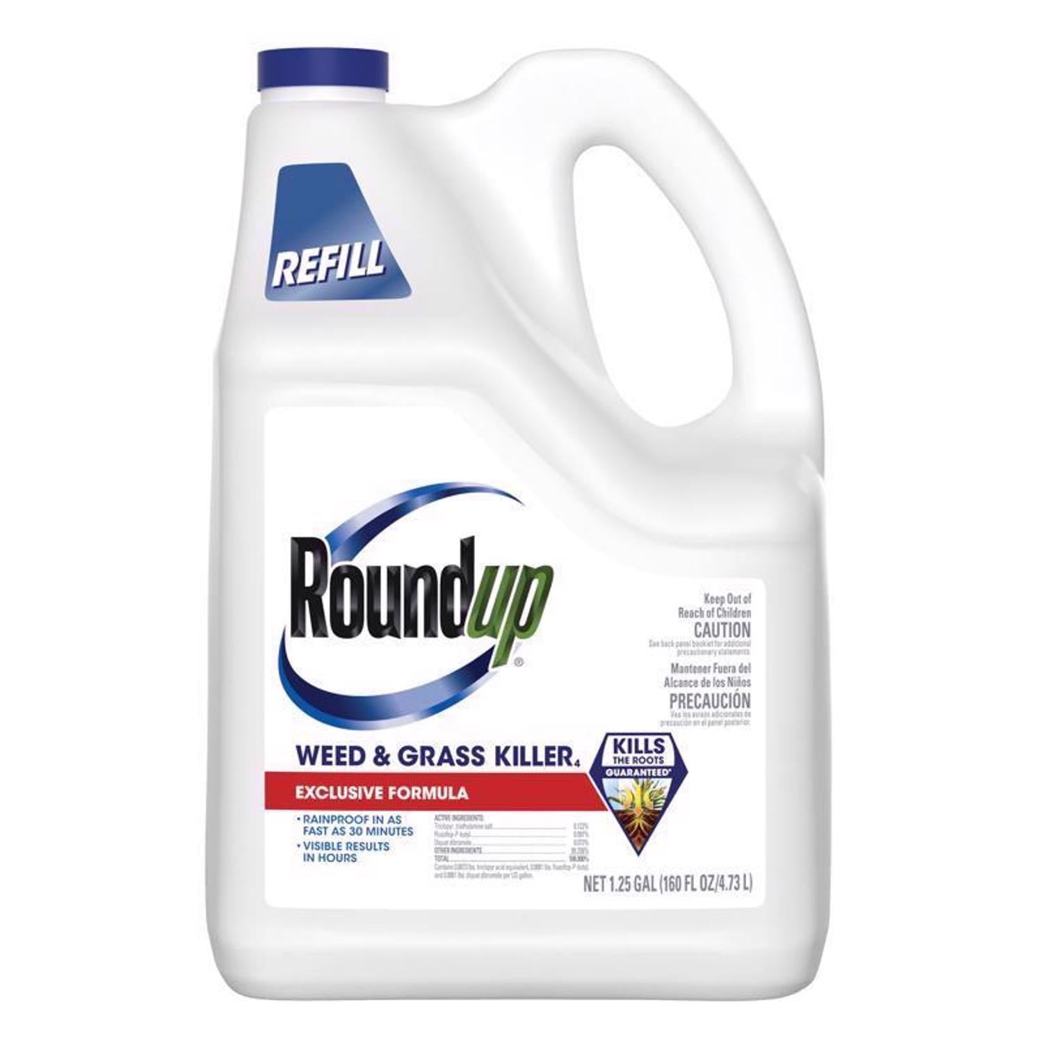 Roundup Weed and Grass Killer Refill RTU Liquid 1.25 gal - Case of 4